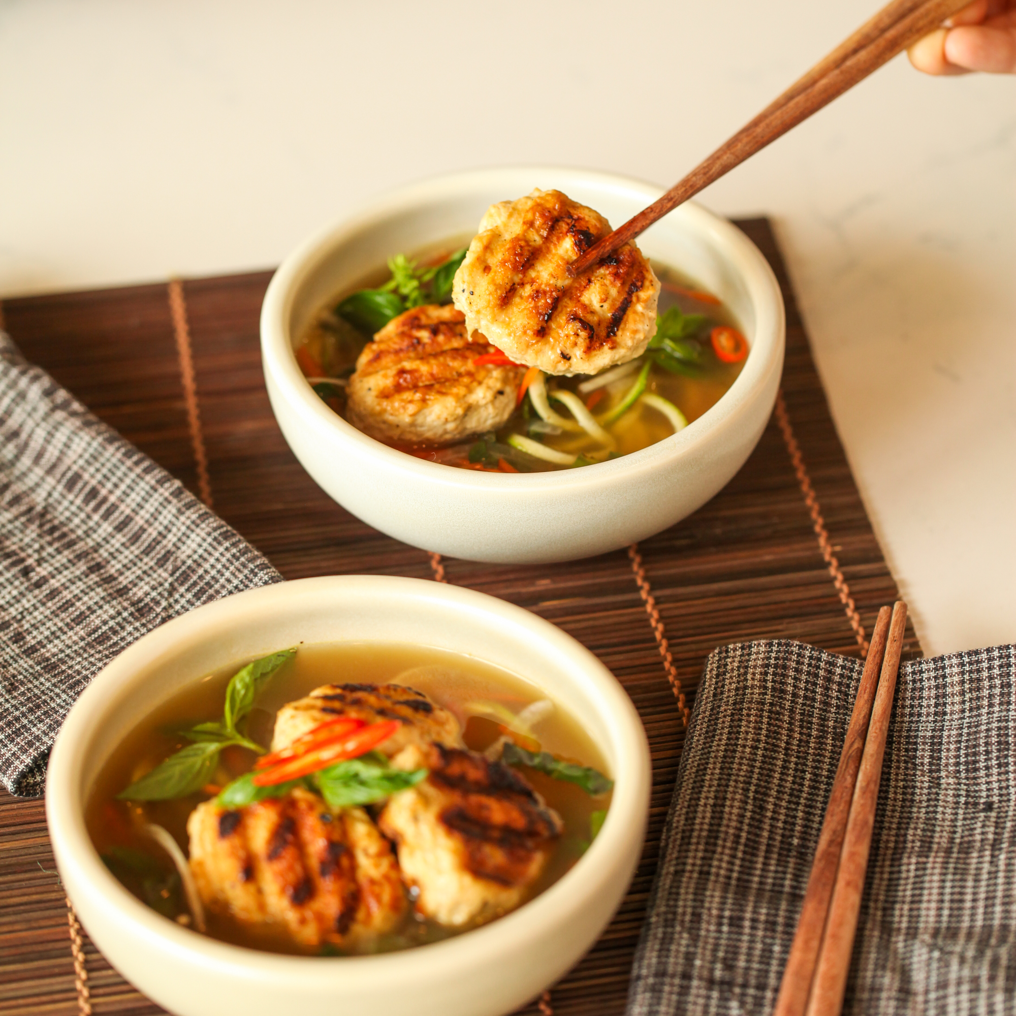 Chicken lemongrass meatballs